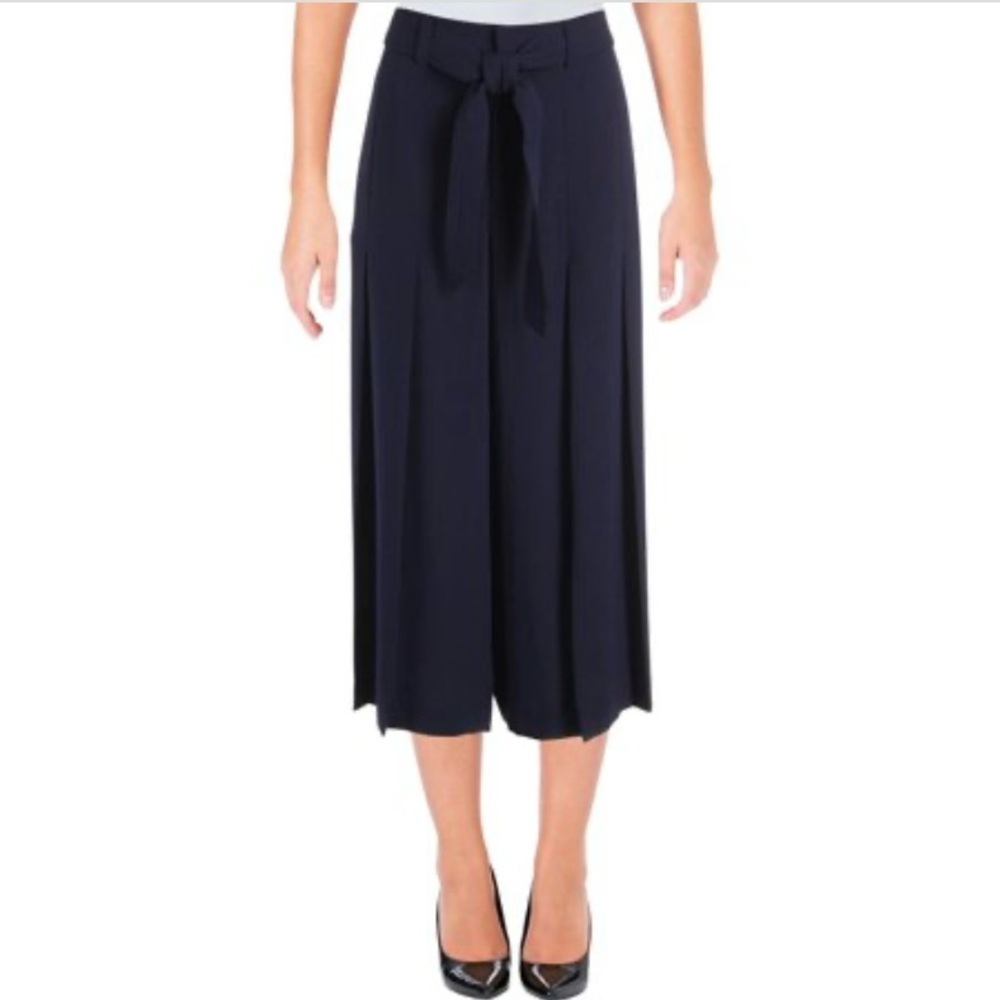 Lauren Ralph Lauren Womens Jaffara Pleated Solid Wide Leg Pants